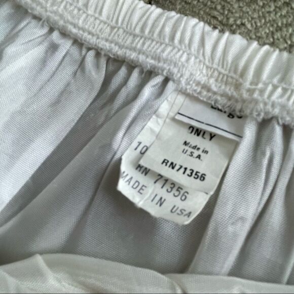 Vintage 80s Slip Betsy’s Things White Lace L - Picture 6 of 9